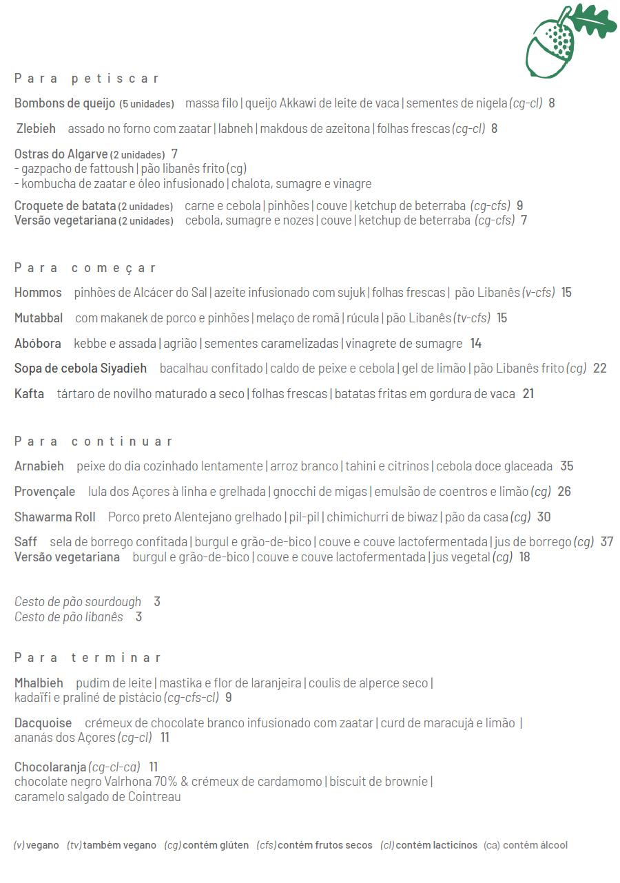 Touta Menu PT - March 2026